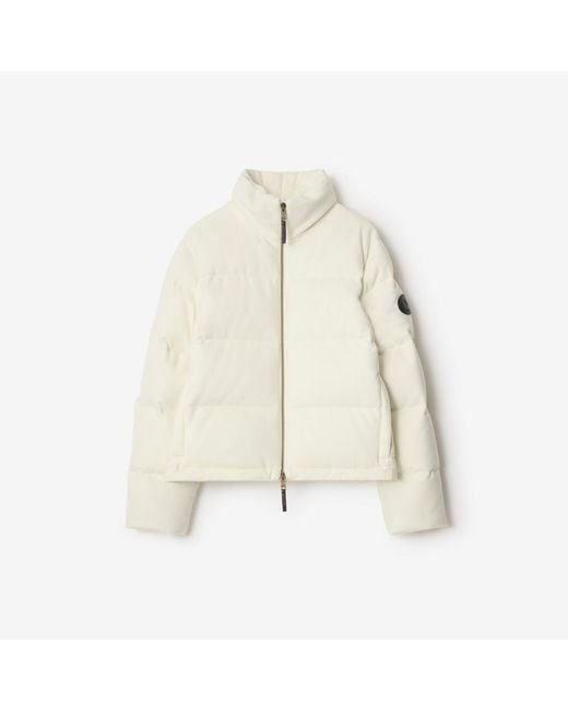 Burberry Natural Cashmere Ambleside Puffer Jacket