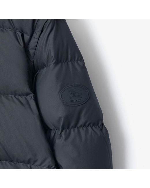 Detachable Sleeve Puffer Jacket Burberry pour homme en coloris Blue