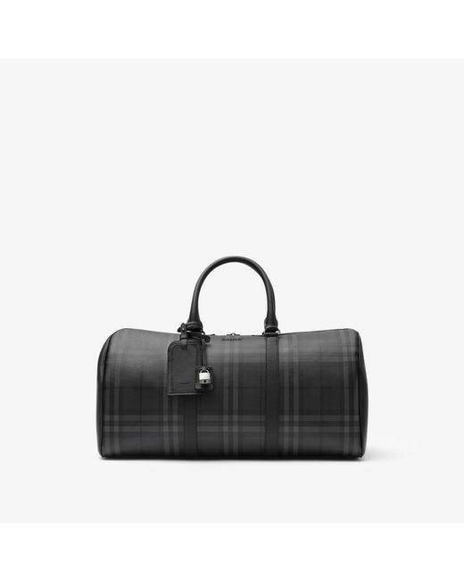 Burberry Black City Check Holdall for men