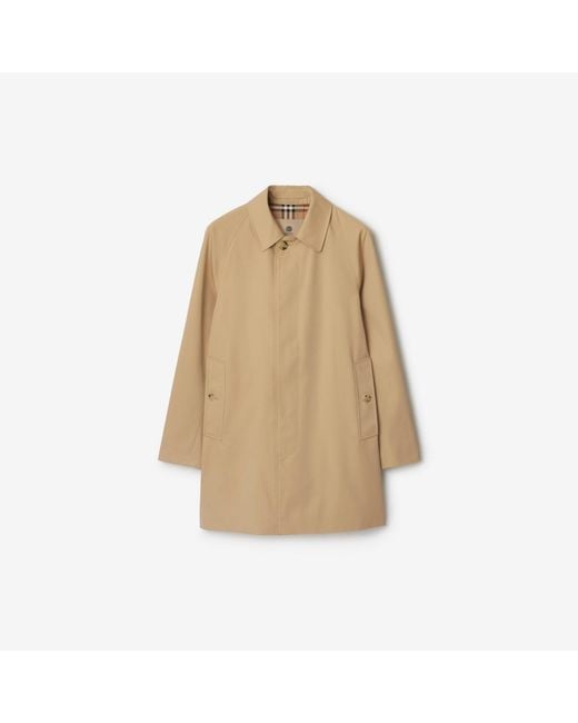 Burberry Natural Short Camden Heritage Car Coat for men