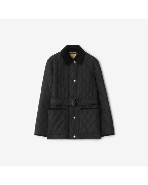 Burberry Black Quilted Nylon Jacket