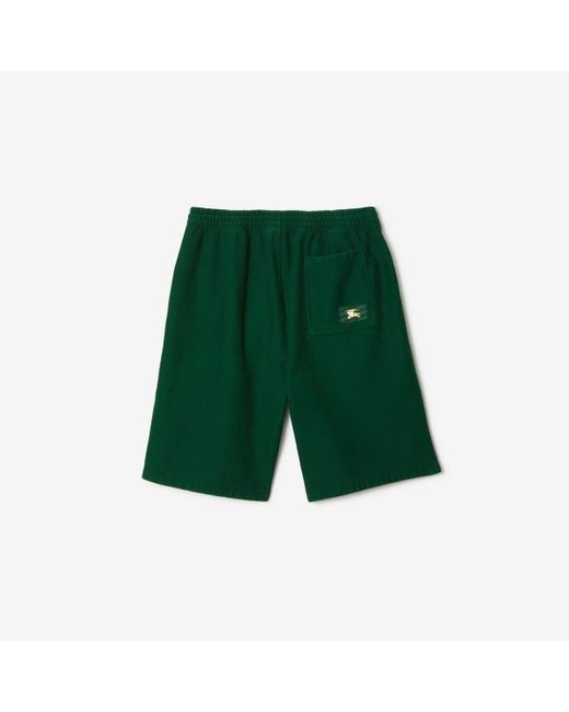 Burberry Green Cotton Shorts for men