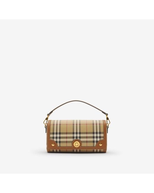 Burberry Metallic Top Handle Note Bag