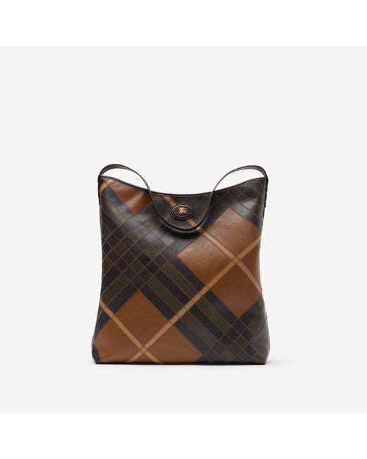 Burberry Brown Large Highlands Shoulder Bag