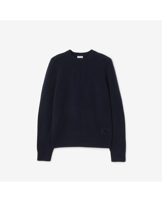 Burberry Blue Cashmere Sweater for men
