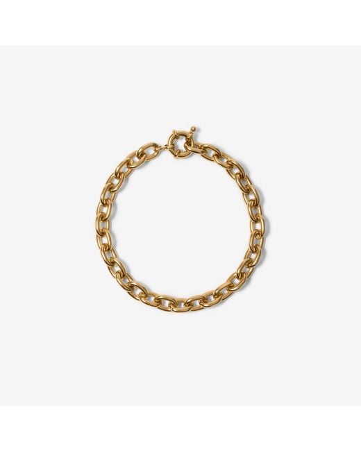 Burberry Metallic Charm Chain Bracelet