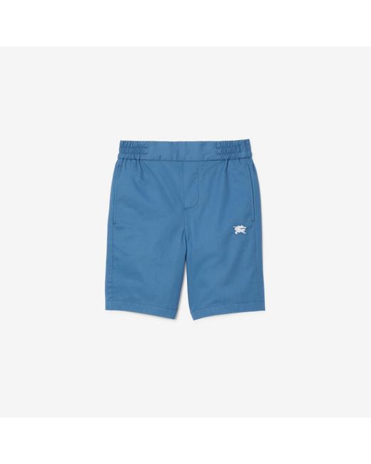 Burberry Blue Ekd Cotton Shorts for men