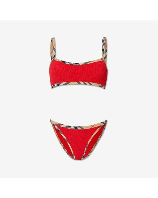 Burberry Red X Hunza G Tyler Bikini