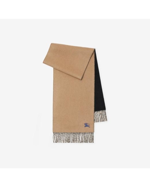 Burberry Natural Reversible Cashmere Scarf