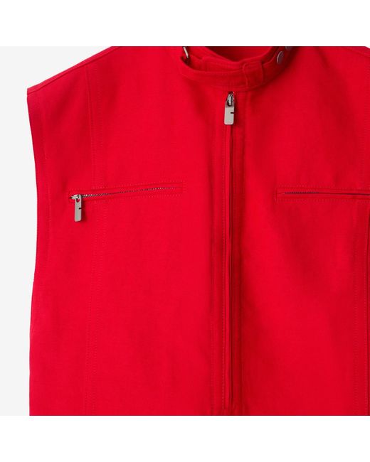 Burberry Red Canvas Top