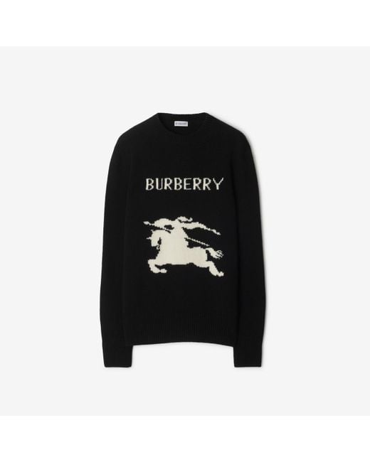 Burberry Black Ekd Wool Cashmere Sweater