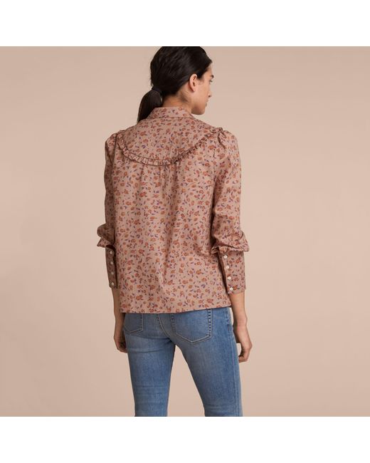 burberry ruffle shirt