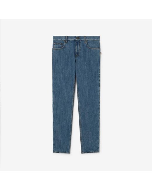 Burberry Blue Straight Jeans for men