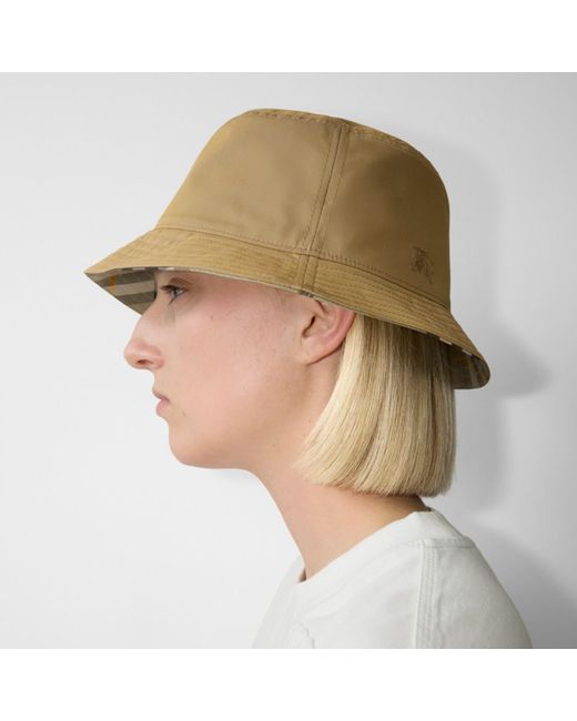 Burberry Natural Reversible Cotton Bucket Hat for men
