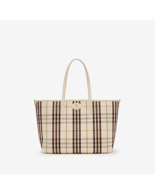 Burberry Natural Medium Reversible Bloomsbury Tote