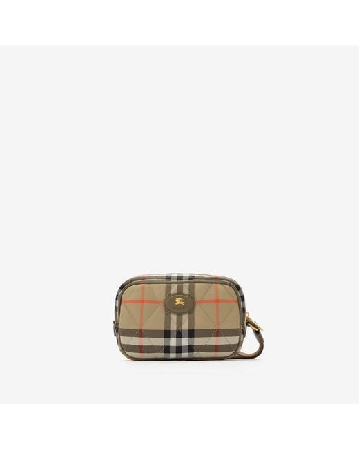 Burberry Natural Horseshoe Pouch
