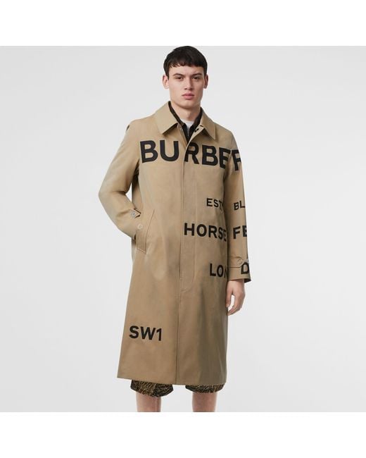 Burberry cotton gabardine car coat - Blue