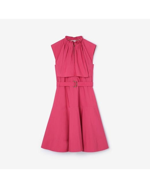 Burberry Pink Cotton Poplin Dress