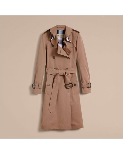 Hooded Trench Coat With Warmer Black Burberry Tropical Gabardine Trench Coat With Ruffle Detail Taupe Gallery Image 5