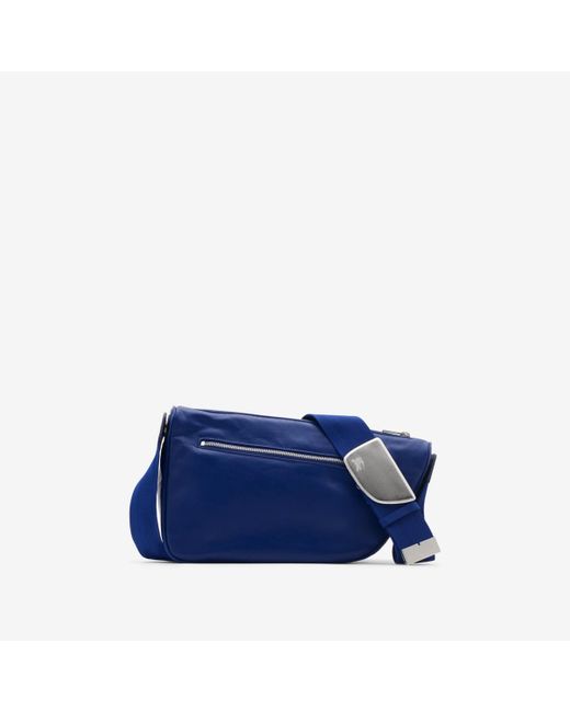 Burberry Blue Medium Shield Messenger Bag for men