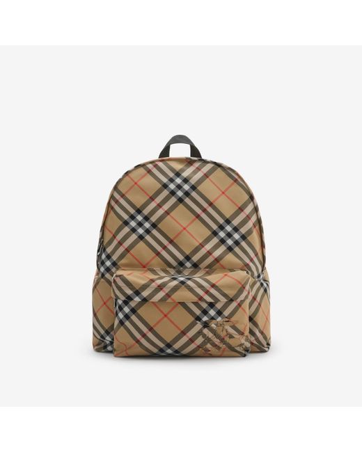 Burberry Metallic Check Backpack for men