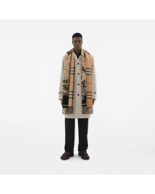 Burberry Burberry EKD-embroidered cashmere scarf main image 1