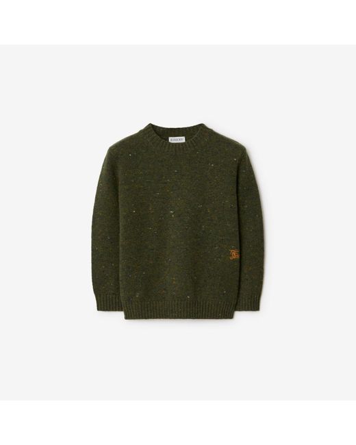 Burberry Green Wool Cashmere Sweater for men