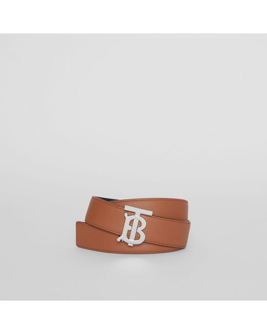 Burberry Monogram Motif Reversible Leather Belt in Black (Brown) - Save 89%  - Lyst