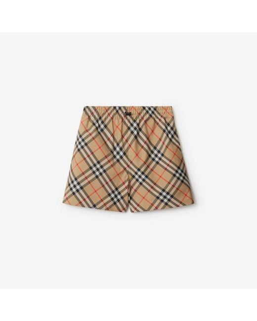 Burberry Natural Classics Check Shorts