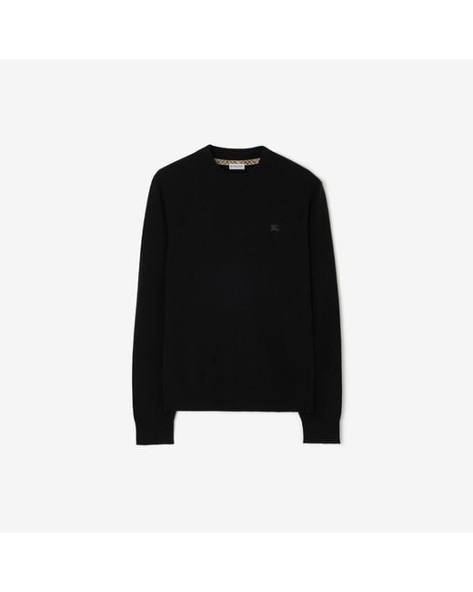 Burberry Black Cashmere Blend Sweater for men