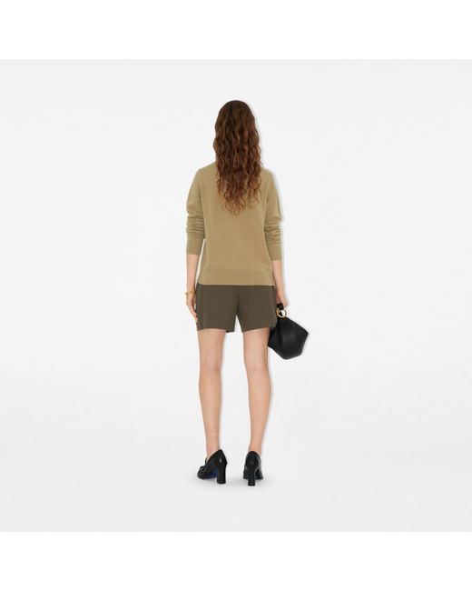 Burberry Natural Cashmere Blend Cardigan
