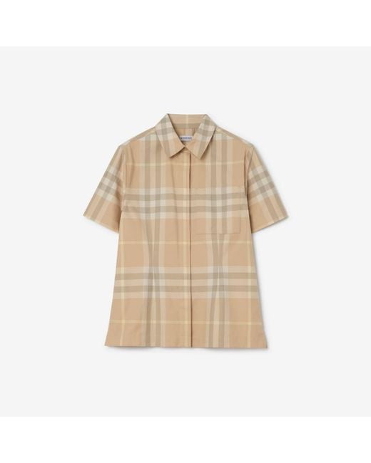 Burberry Natural Check Cotton Twill Shirt