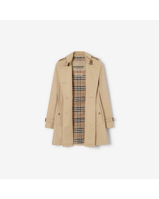 Burberry Natural Short Chelsea Heritage Trench Coat