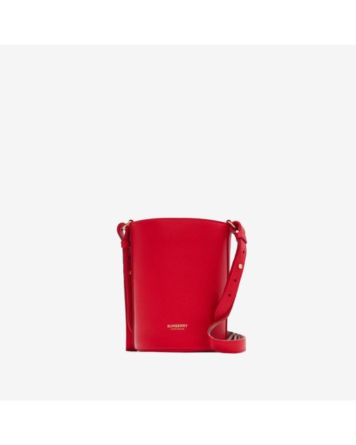 Burberry Red Small Bucket Bag