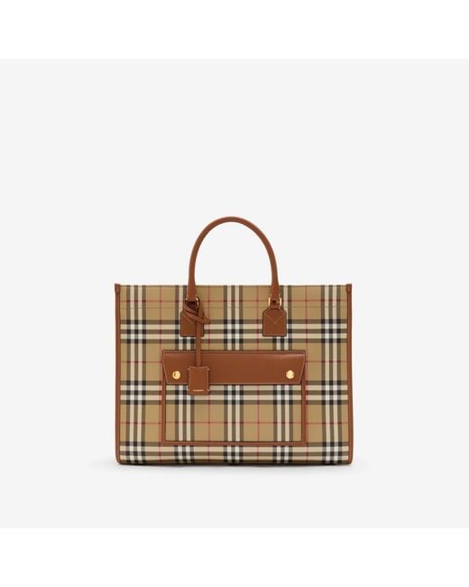 Burberry Metallic Medium Freya Tote