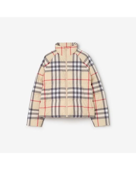 Burberry Natural Check Puffer Jacket
