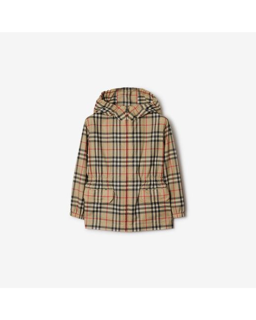 Burberry Natural Check Hooded Jacket