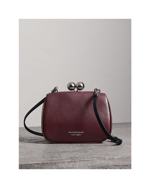 Burberry Multicolor Small Leather Frame Bag