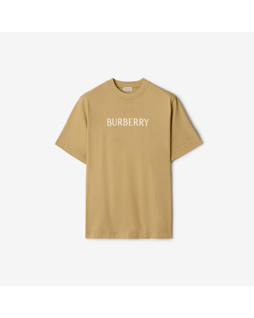 Burberry Natural Logo Cotton T-Shirt for men