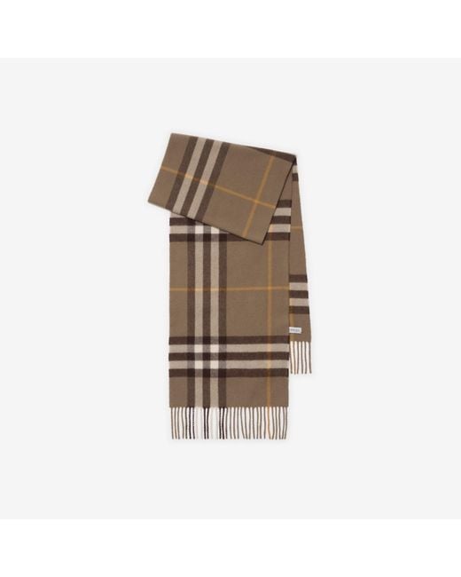 Burberry Natural Check Cashmere Scarf