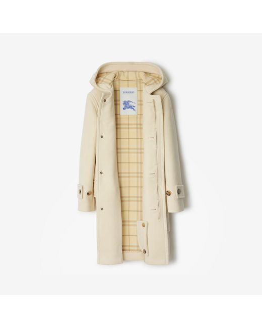 Burberry Natural Wool Cashmere Duffle Coat