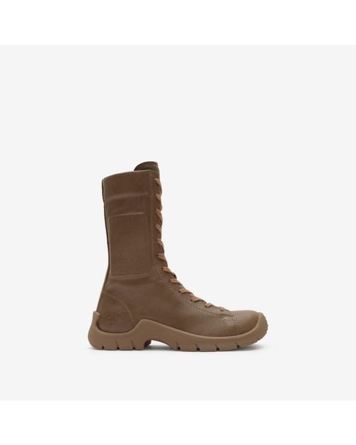 Burberry Brown Leather Tone Boots