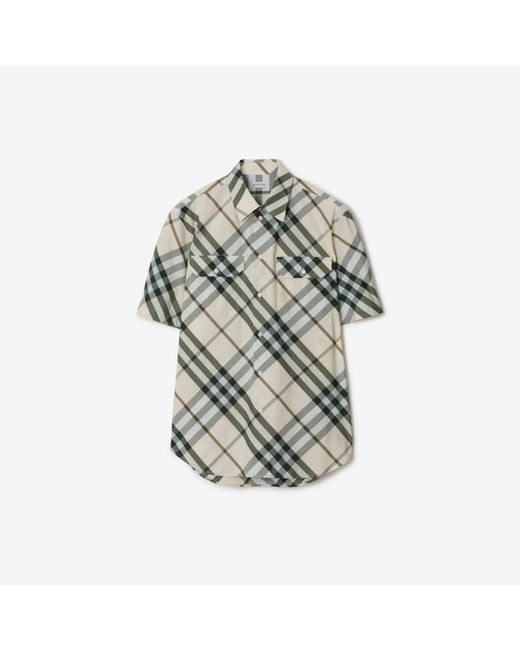 Burberry Multicolor Check Cotton Shirt for men