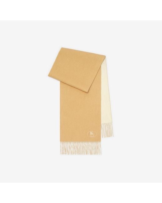 Burberry Natural Knight Cashmere Scarf