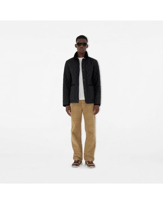 Burberry Black Quilted Nylon Barn Jacket for men