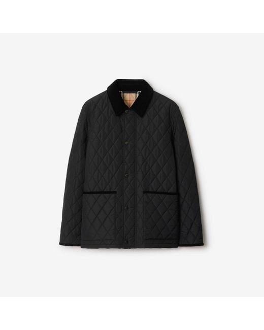 Burberry Black Quilted Nylon Barn Jacket for men