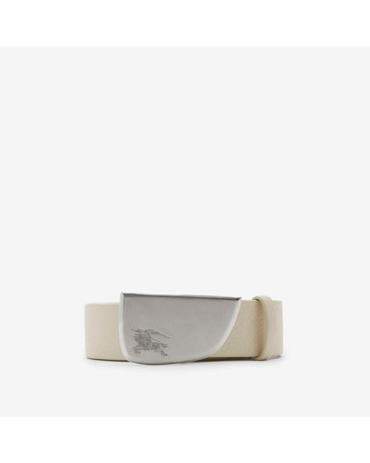 Burberry Metallic Leather Shield Belt for men