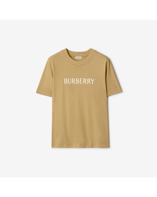 Burberry Natural Logo Cotton T-Shirt