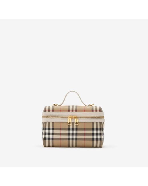 Burberry Natural Check Vanity Bag