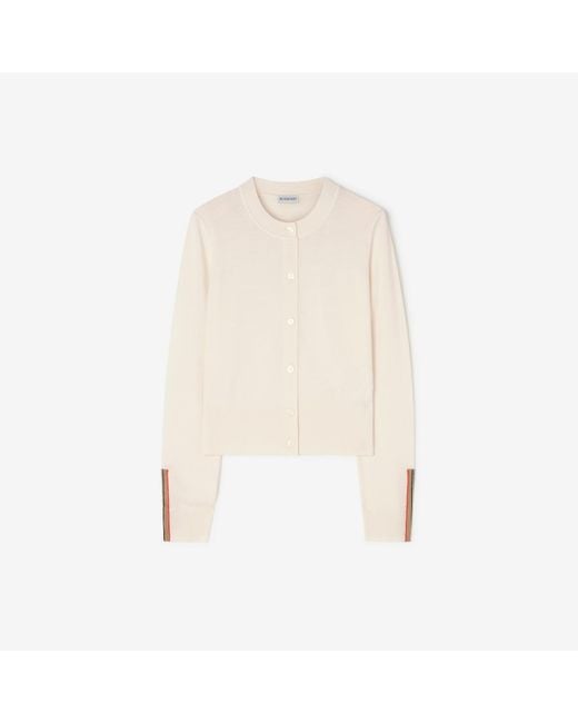 Burberry Natural Wool Cardigan